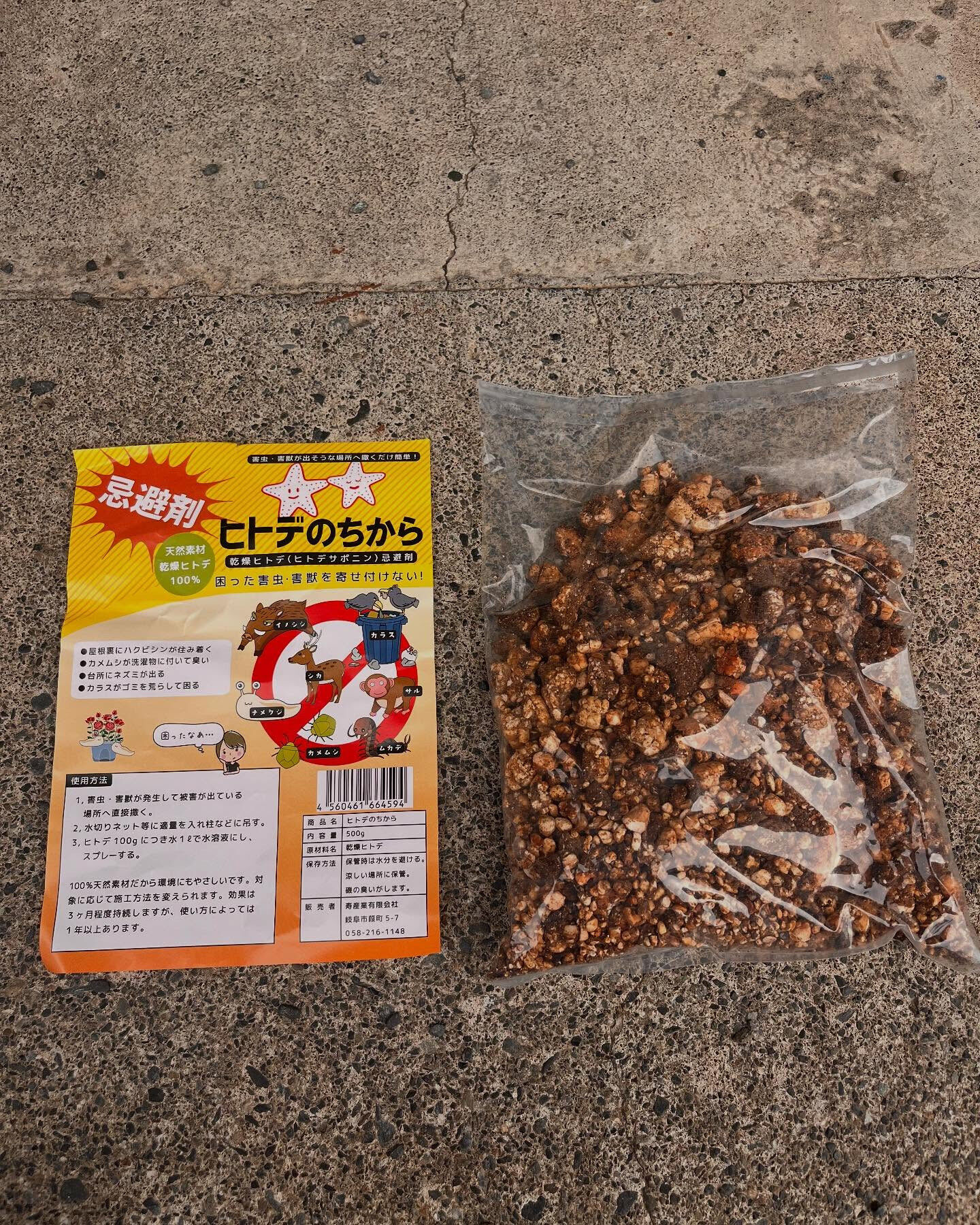 ヒトデ忌避剤⭐️ 野良猫撃退なるか🐈