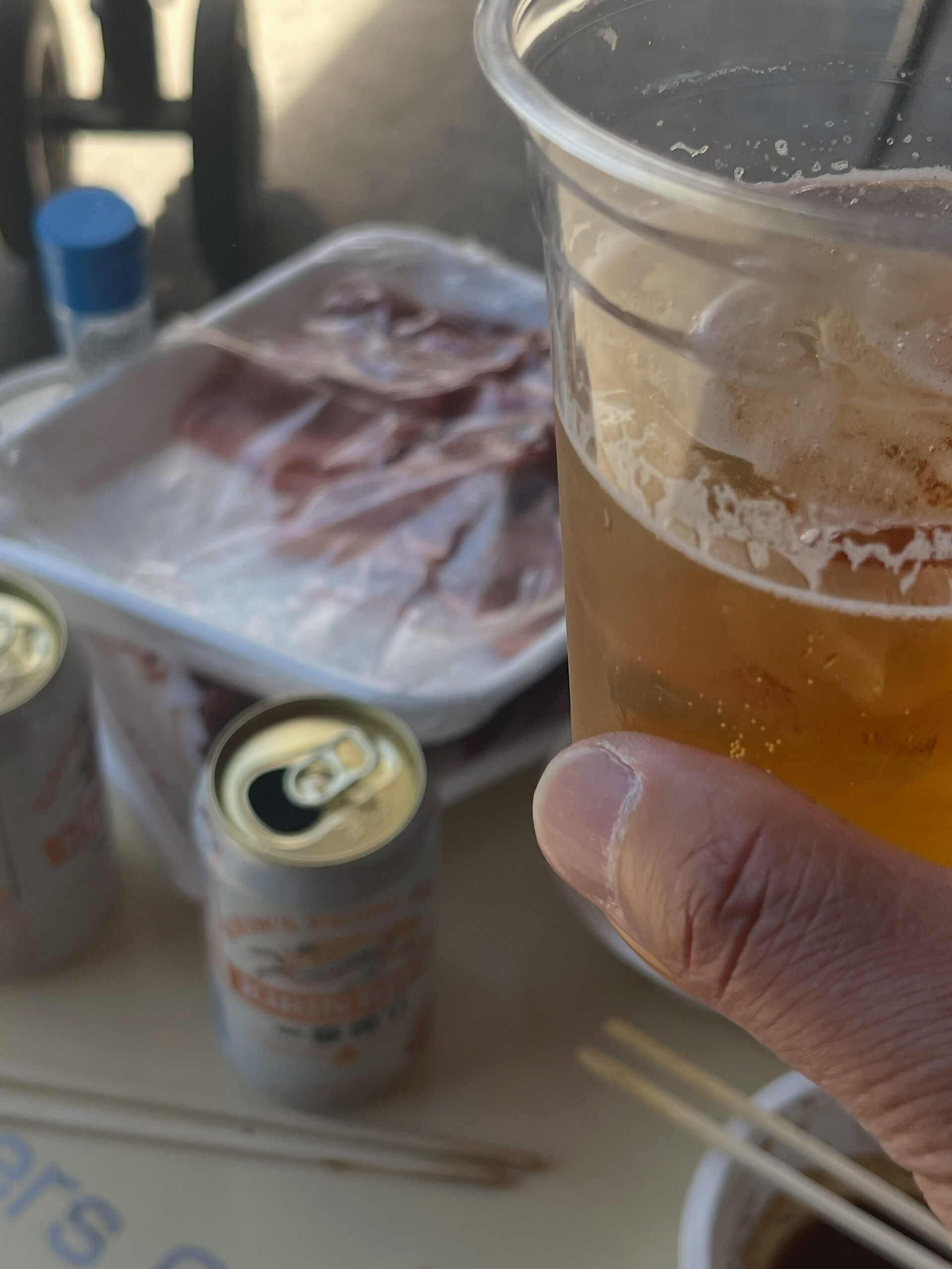 台風はまだかな？BBQ🍖で乾杯🍻